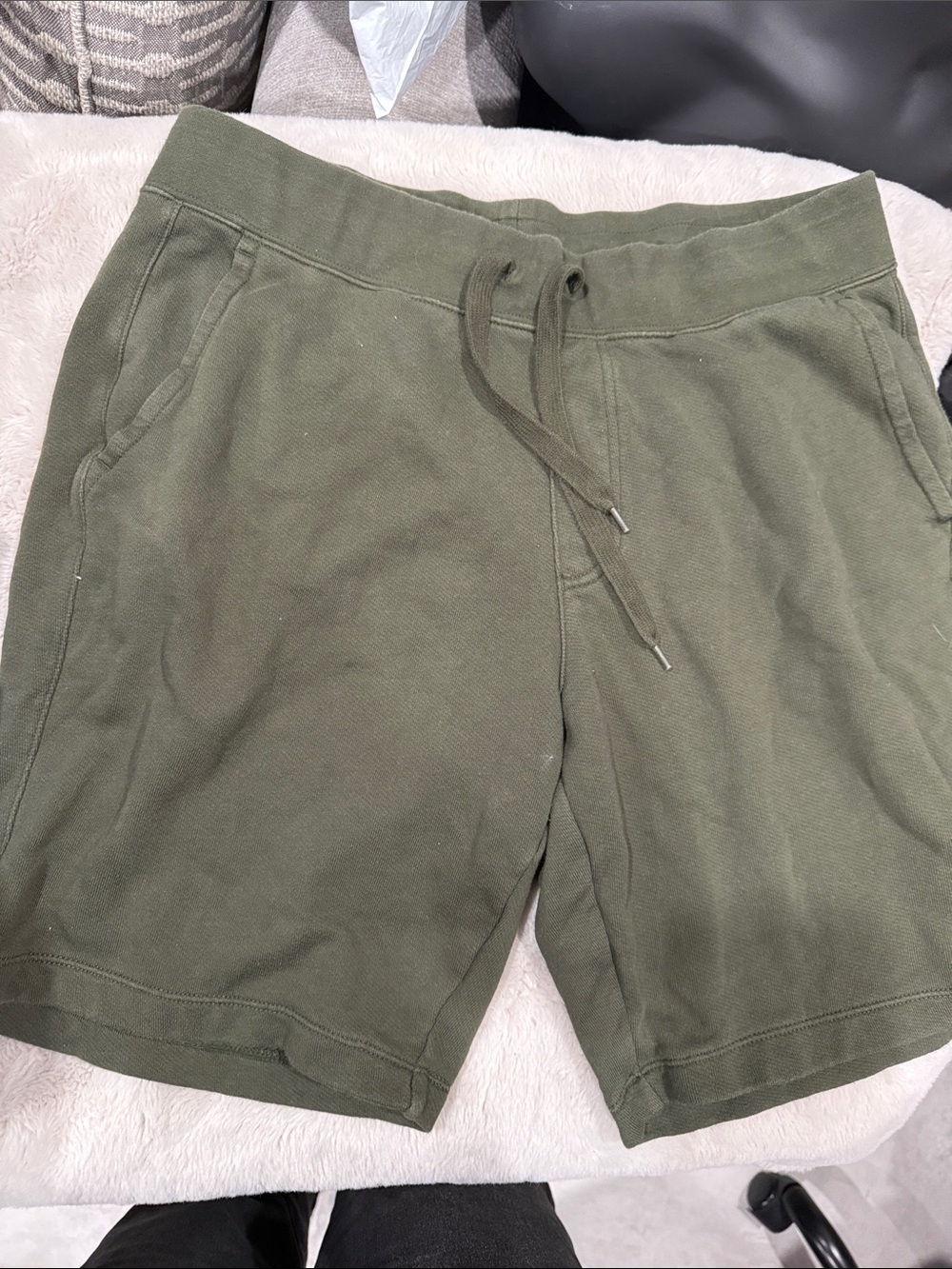 Uniqlo Olive Green Athletic Drawstring Shorts